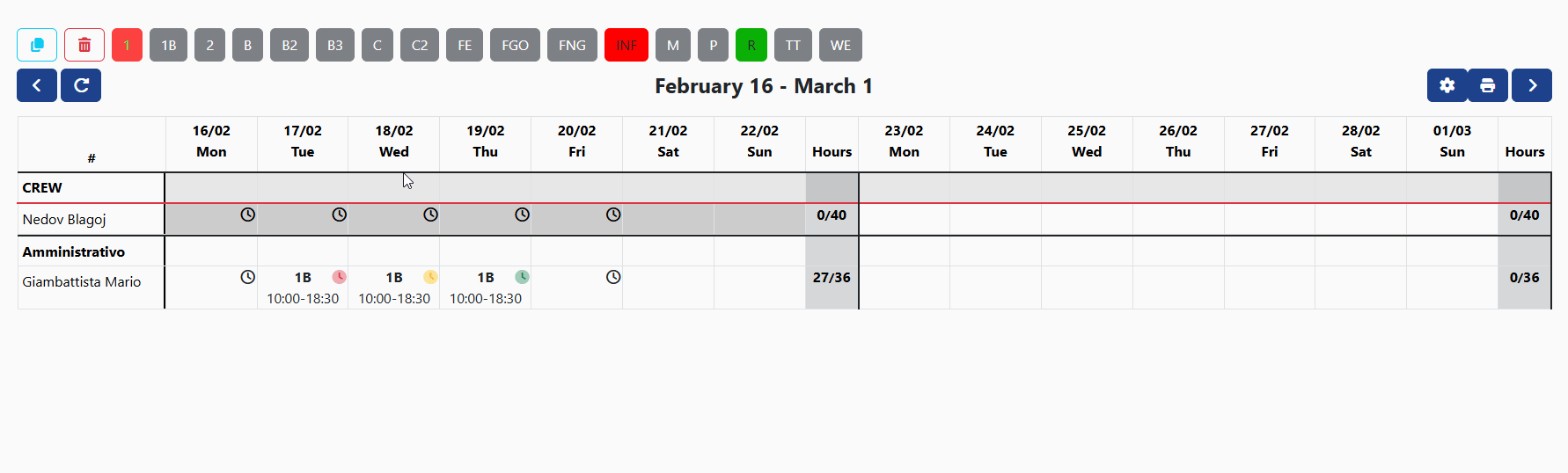 Copy and Paste Workshifts
