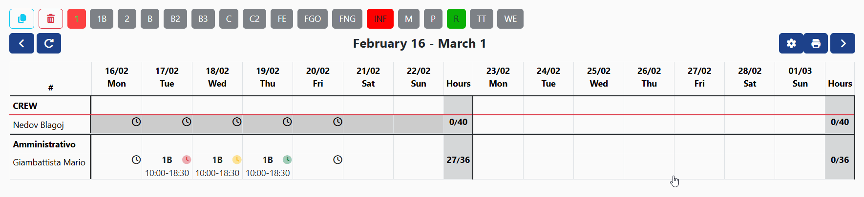Massive Workshifts Inserting